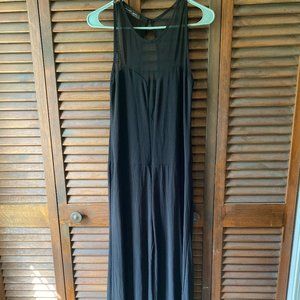 Black Mesh Jumpsuit